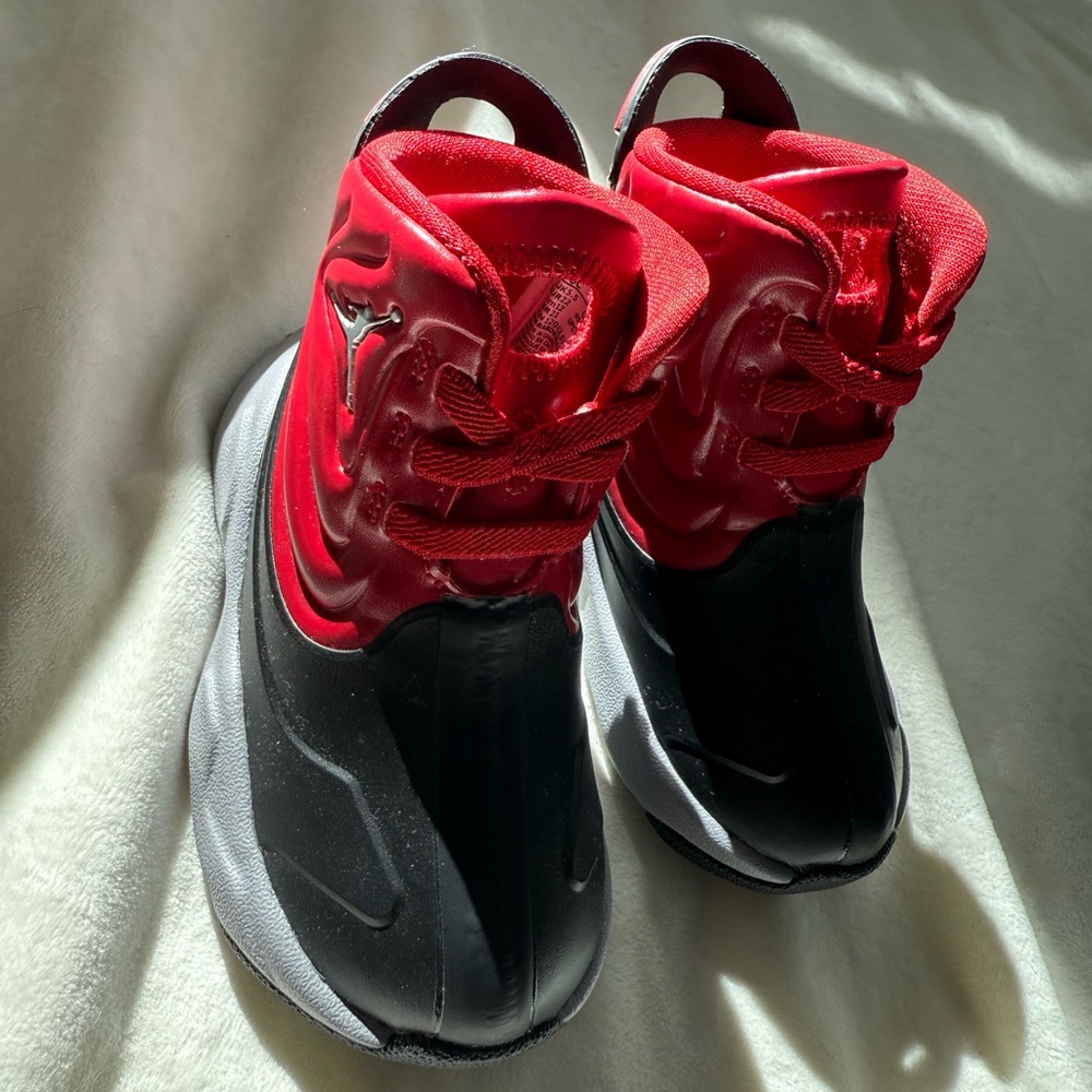 Jordan Drip 23  Black Cement Grey Gym Red Kids